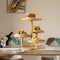 Multi Purpose 4-Tier Round Wooden Cake Stand and Charcuterie Boards – Perfect Tiered Tray Display for Desserts, Snacks, Fruits and Appetizers at Birthdays, Baby Showers, Weddings and Tea Party